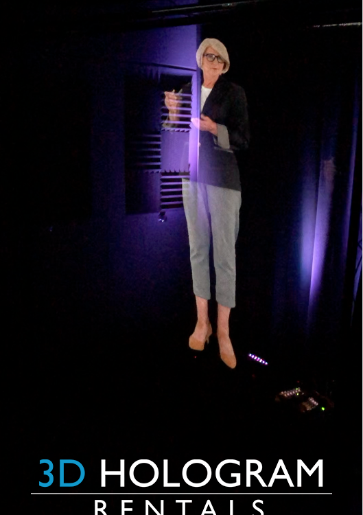 3D Holograms rentals life-size stage hologram